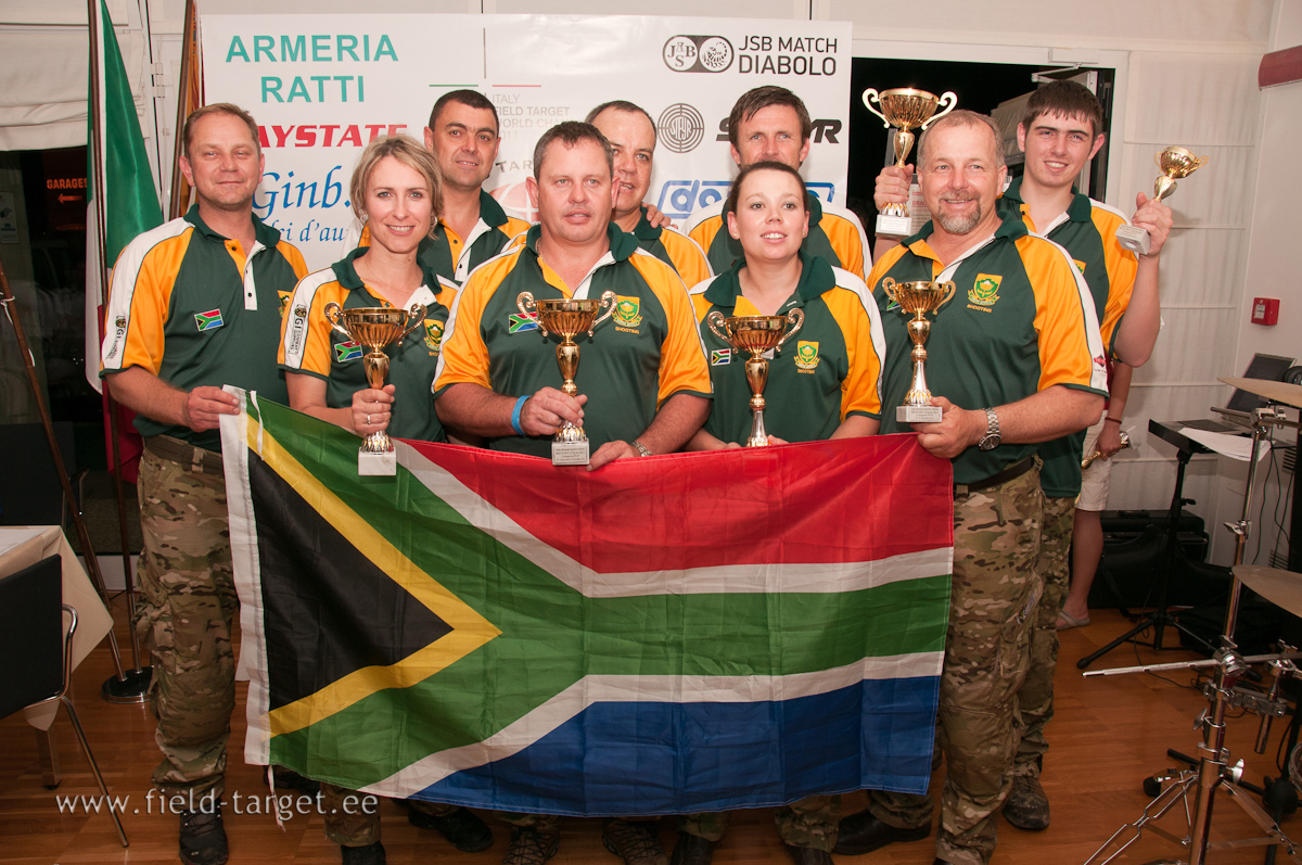 South Africa Team - Gerhard de V Strydom, Lynn D Strydom, Robert Ch Stewart, Hennie Breytenbach, Wyan Schoonwinkel, Natali Tereblanche, Lukas Joh Richter, Petrus Joh Breedt, Francois du Toit